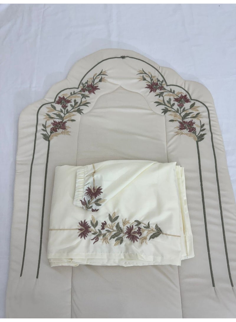 برايدس طقم سجاد صلاة مع شرشف    مرد مطرز - Image 2