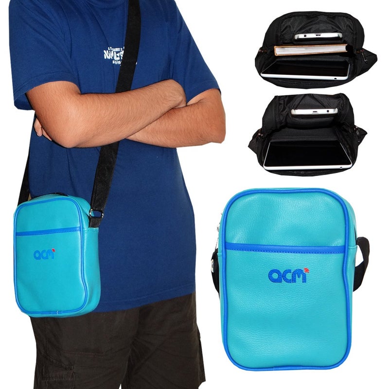 ACM Premium Soft Padded Shoulder Sling Bag Compatible with Acer One 8t4-82l Carrying Case Turquoise - Image 2