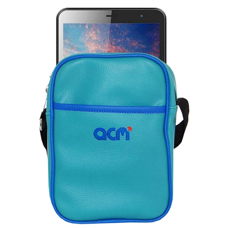 ACM Premium Soft Padded Shoulder Sling Bag Compatible with Acer One 8t4-82l Carrying Case Turquoise - Image 1