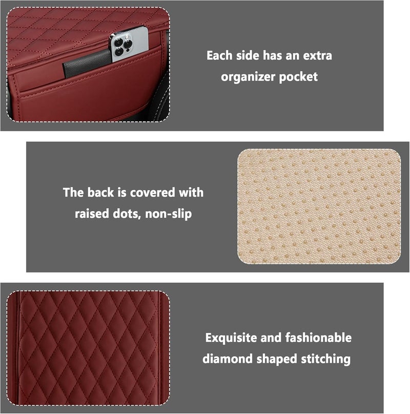 Stacool Microfiber Leather Car Center Console Cover - Image 3