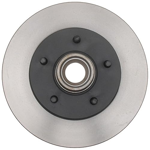 ACDelco Gold 18A57 مجموعة دوار الفرامل الأمامية والمحور باللون الأسود - Image 2