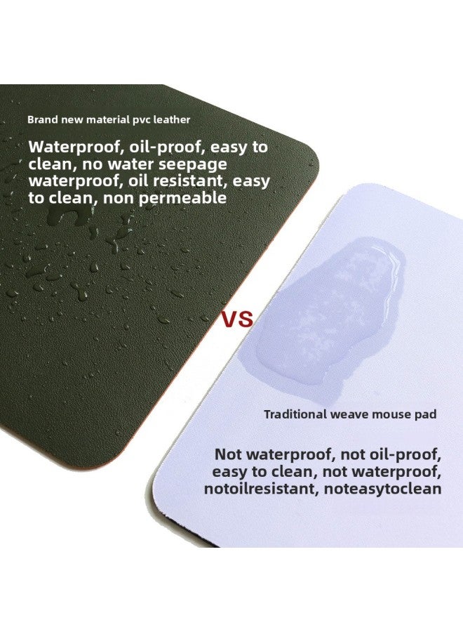 Office Desk Mat Notebook Desk Mat Large Household Non-slip Writing Mat Desktop Desk Mat Drawing Logo-Color:70cm * 35cm Sewing Line-Pattern:Pink + Green [double-sided Waterproof]]  - Image 4