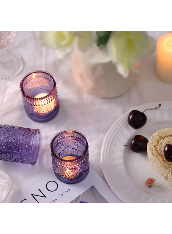 Devi DEVI 30pcs Assorted Purple Votive Candle Holders for Party Decorations,TeaLight Candle Holder for Bridal Shower,Wedding Decrations, Boho Tea Party Purple Decor, Wedding Party Favors  - Image 4