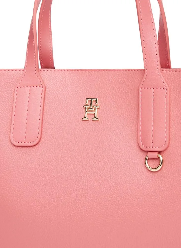 TOMMY HILFIGER Logo Detailed Zip through Distinct Mini Tote