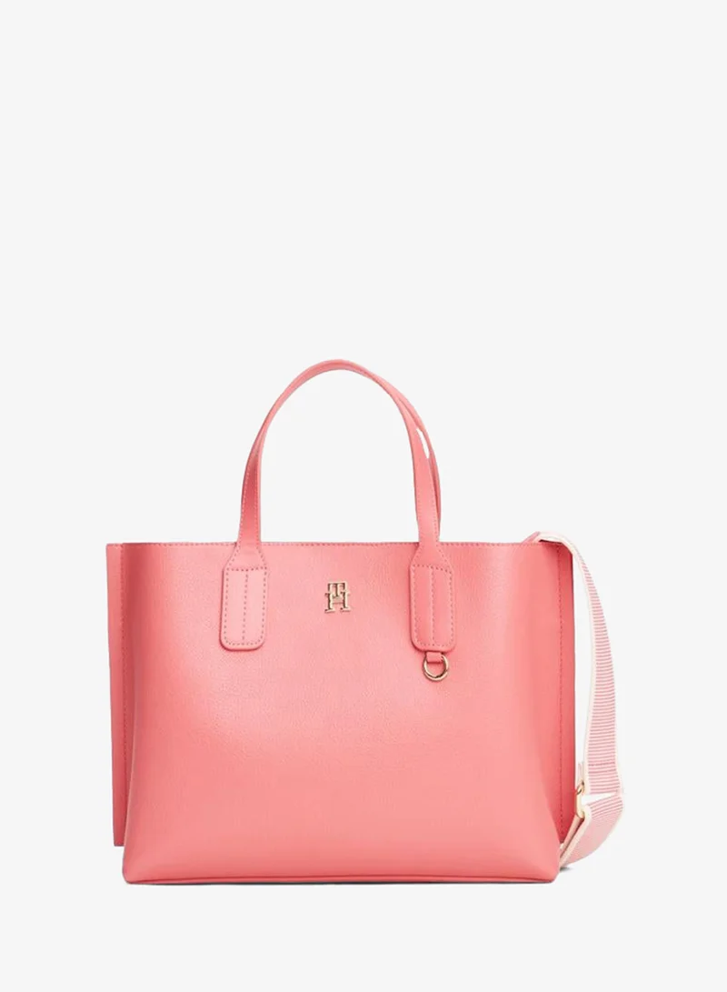 TOMMY HILFIGER Logo Detailed Zip through Distinct Mini Tote
