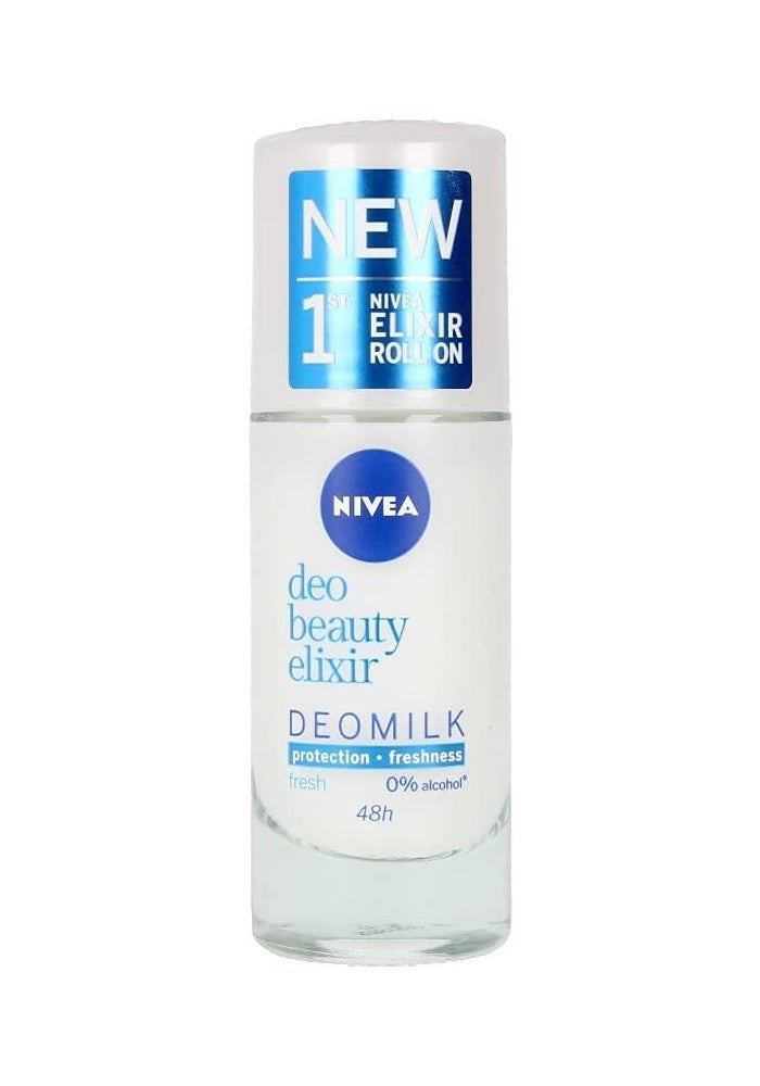 NIVEA Deomilk Roll-On Fresh 40ml - Elixir Beauty Milk