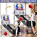KIZONLY Arcade Basketball Game Indoor Kids Ajustable Basketball Hoop Outdoor Carnival Sports Play Toy with 4 Balls and Air Pump Educational Birthday Gift for Boys Girls 3 4 5 6 7 8 Year Old Blue - Image 4
