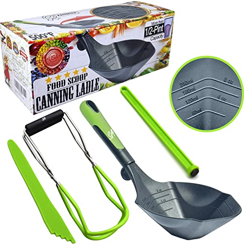 Supa Ant Jar lifter and Canning Ladle 1/2 Pint Capacity - Canning Supplies with Magnetic lid lifter + Bubble Popper (Assembled in USA) - Image 1