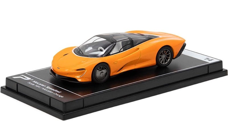 PosterCars 164 Scale McLaren Speedtail McLaren Orange Hypercar League Collection No14 - Image 2
