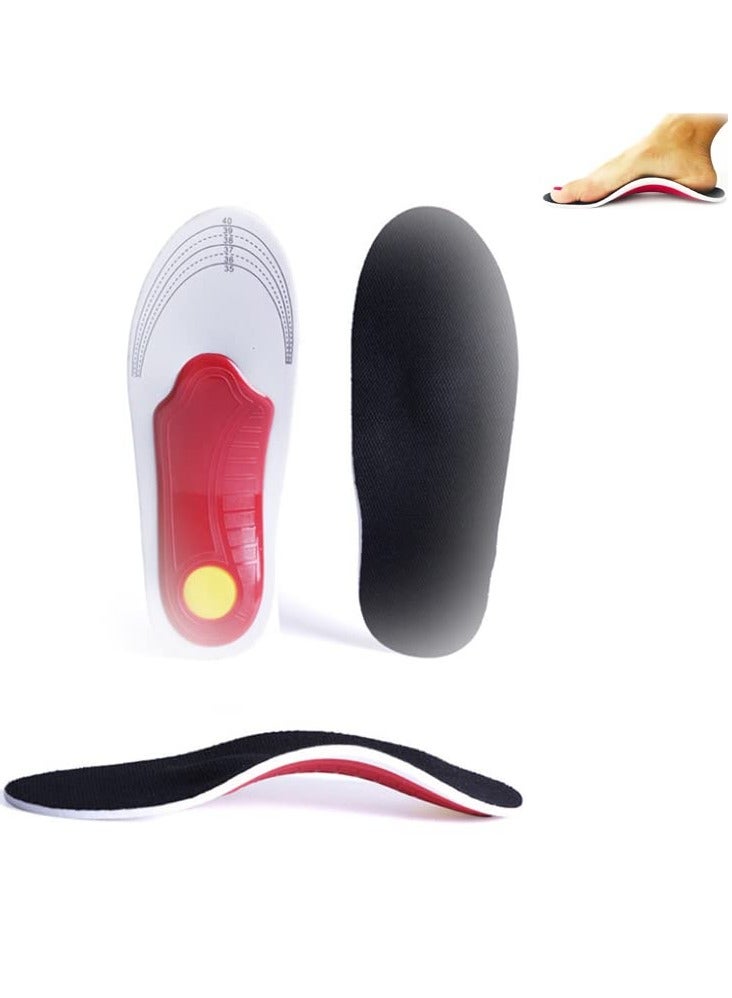 Shoe Insoles Plantar Fasciitis Relief Arch Support Inserts for Flat Feet for Men Women Pain Orthotic Heel Shock Absorption Comfortable Large 28.5 CM - Image 1