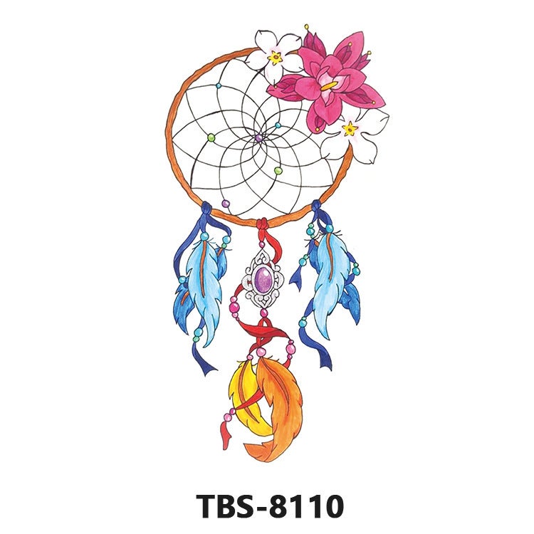 Factory wholesale direct tattoo stickers black and white animal men and women durable color flower tattoo stickers spot cross-border - Image 1