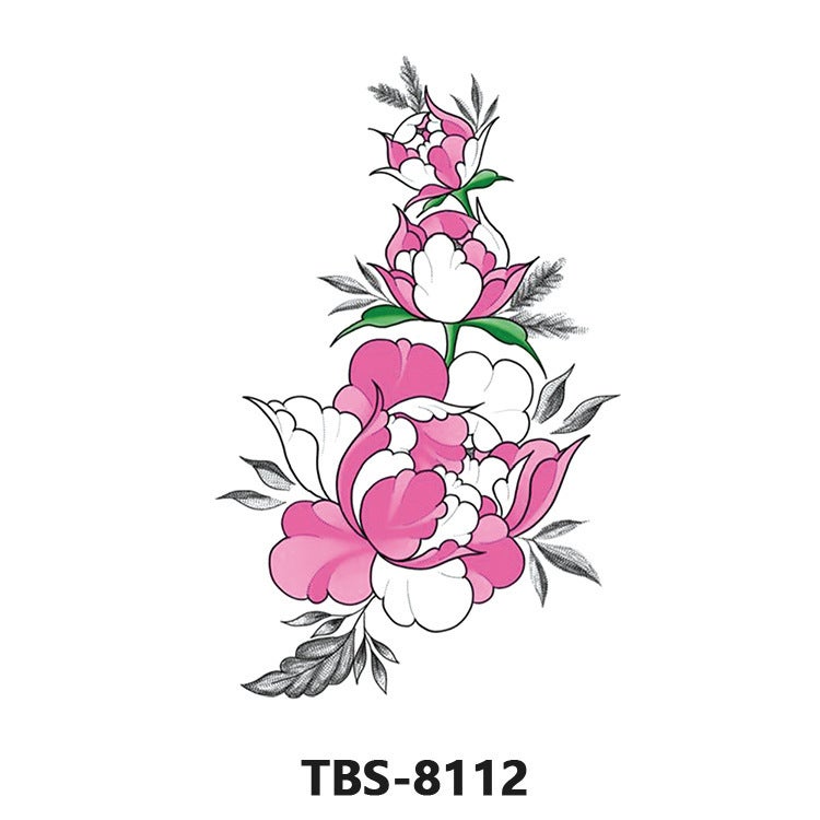 Factory wholesale direct tattoo stickers black and white animal men and women durable color flower tattoo stickers spot cross-border - Image 3
