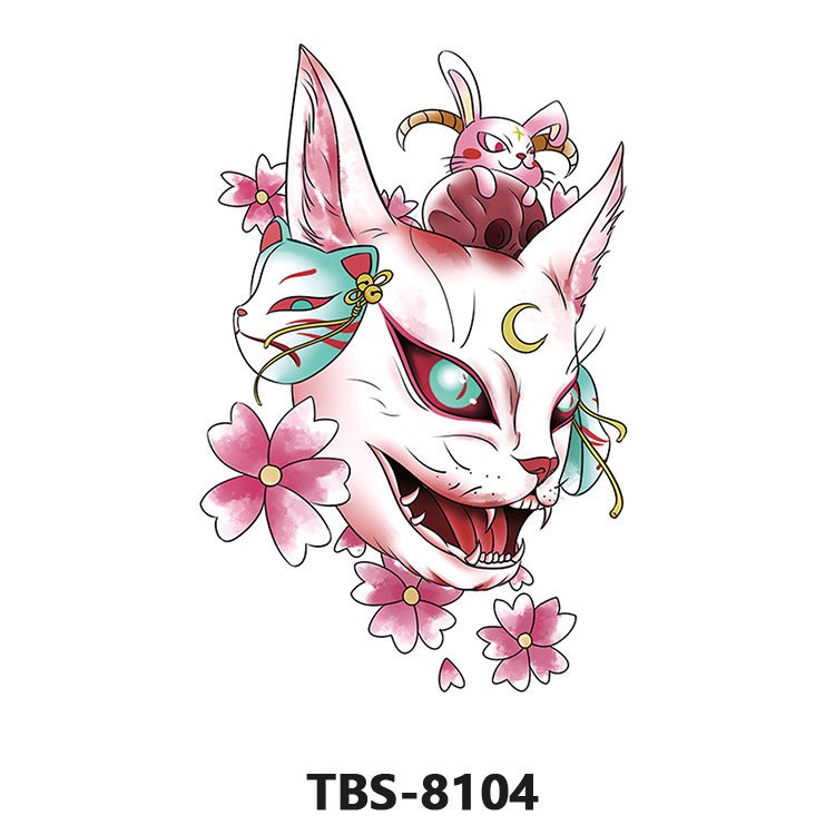Factory wholesale direct tattoo stickers black and white animal men and women durable color flower tattoo stickers spot cross-border - Image 4