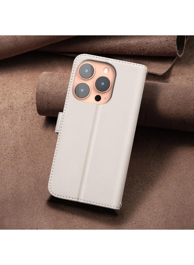 S-TOP Case For iPhone 16 Pro Max Square Texture Leather Phone Case - Image 3