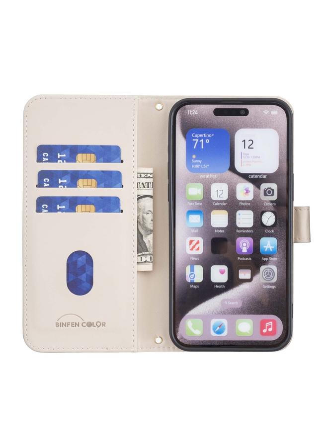 S-TOP Case For iPhone 16 Pro Max Square Texture Leather Phone Case - Image 4