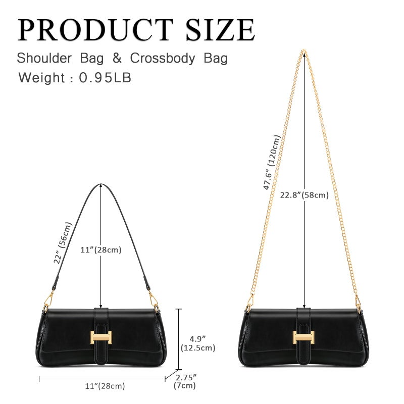 kkxiu Shoulder Bag for Women Hobo Purses and Handbags Retro Clutch Underarm Purse - Image 5