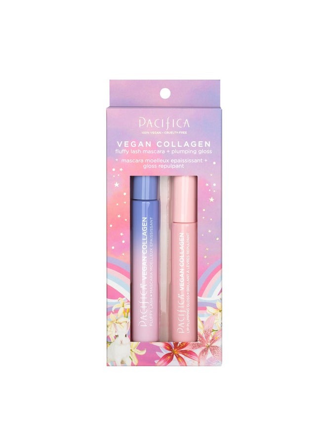Pacifica Beauty Vegan Collagen Lash & Lip Set Volumizing Mascara Black Lip Gloss Holiday Makeup Set Stocking Stuffer Gifts For Makeup Lovers Vegan  - Image 3