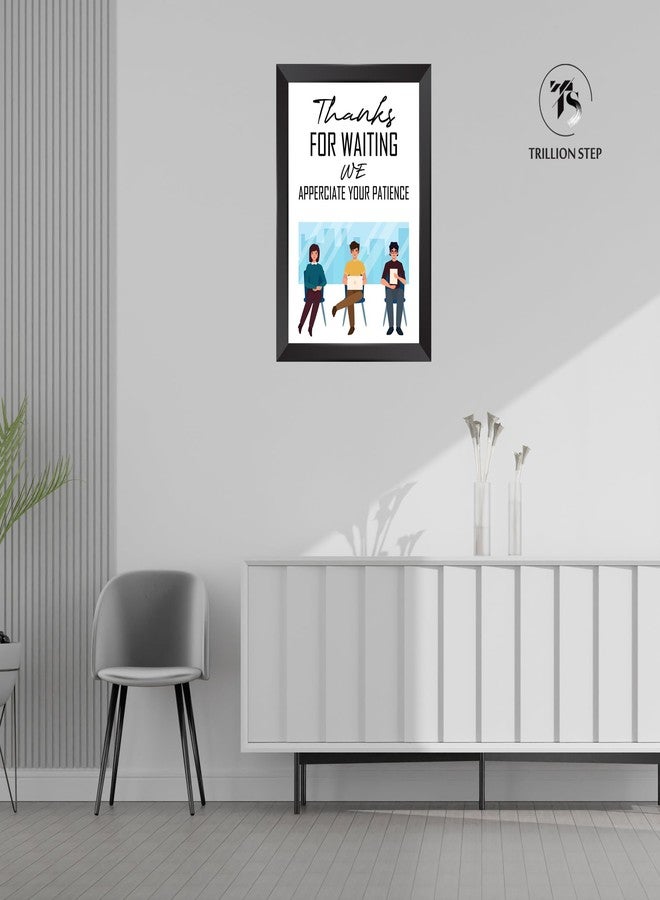 TRILLION STEP-Thanks -Frame for Hospital, School, OPD, Waiting Area Poster for Doctor Dentist Clinic Hospital School Office Room Quote Framed Wall Poster, Print with Frame, Home, Office Decor (13.6 inch x 10.2 inch) - Image 3