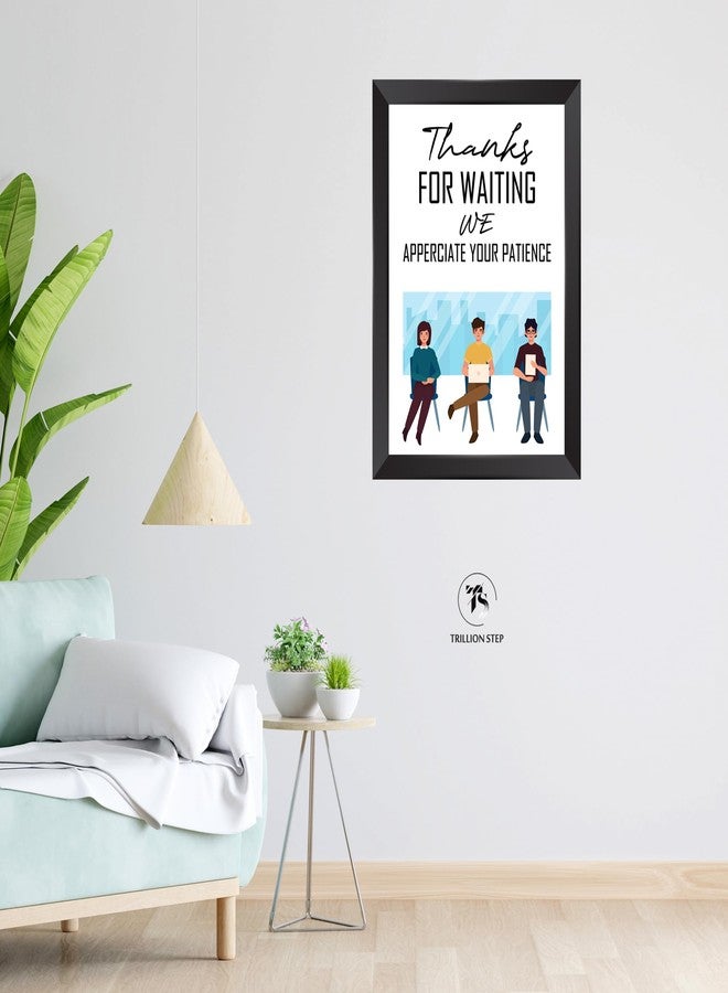 TRILLION STEP-Thanks -Frame for Hospital, School, OPD, Waiting Area Poster for Doctor Dentist Clinic Hospital School Office Room Quote Framed Wall Poster, Print with Frame, Home, Office Decor (13.6 inch x 10.2 inch) - Image 2