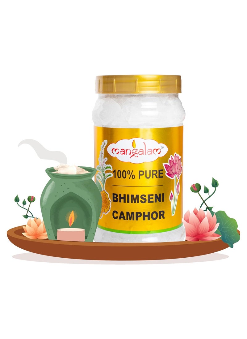 Mangalam - Mangalam Bhimseni Camphor Jar (Bhimseni Camphor block, 500 gm Jar) - Image 1
