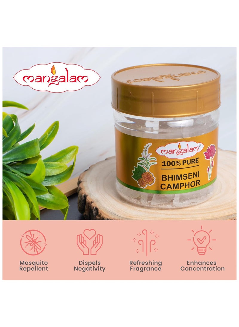 Mangalam - Mangalam Bhimseni Camphor Jar (Bhimseni Camphor block, 500 gm Jar) - Image 1