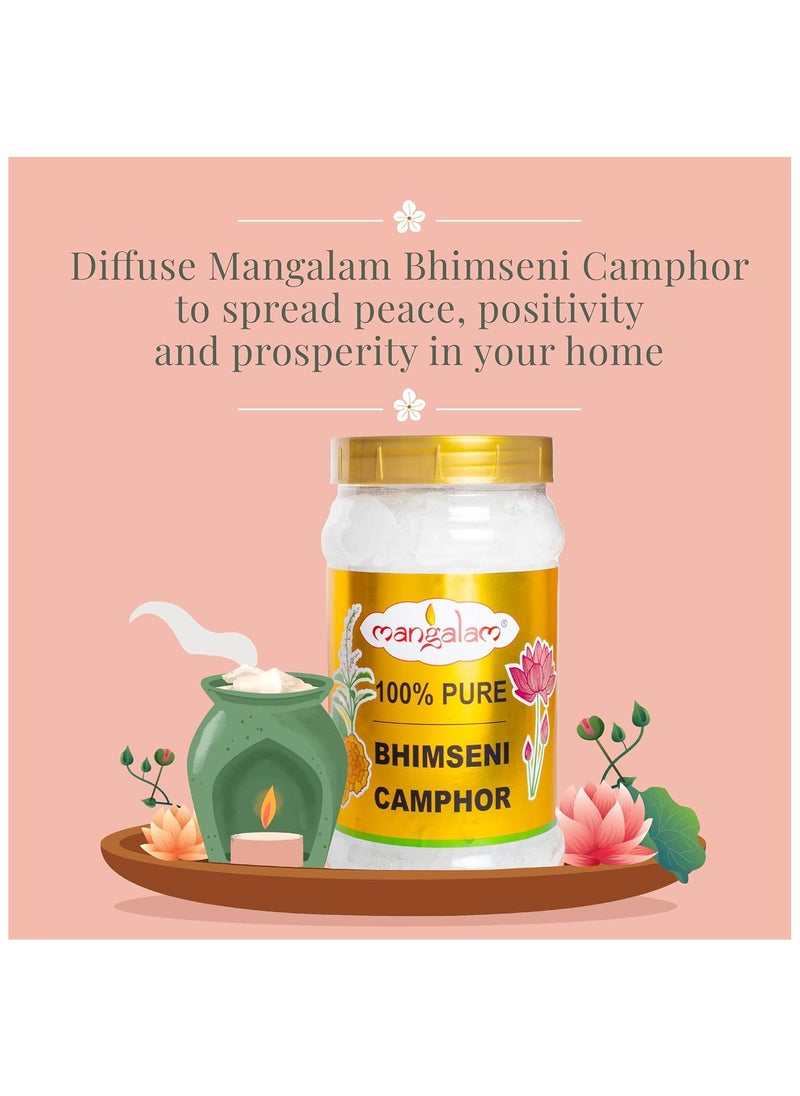 Mangalam - Mangalam Bhimseni Camphor Jar (Bhimseni Camphor block, 500 gm Jar) - Image 1