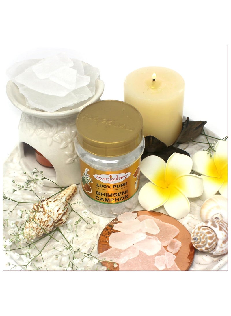 Mangalam - Mangalam Bhimseni Camphor Jar (Bhimseni Camphor block, 500 gm Jar) - Image 1