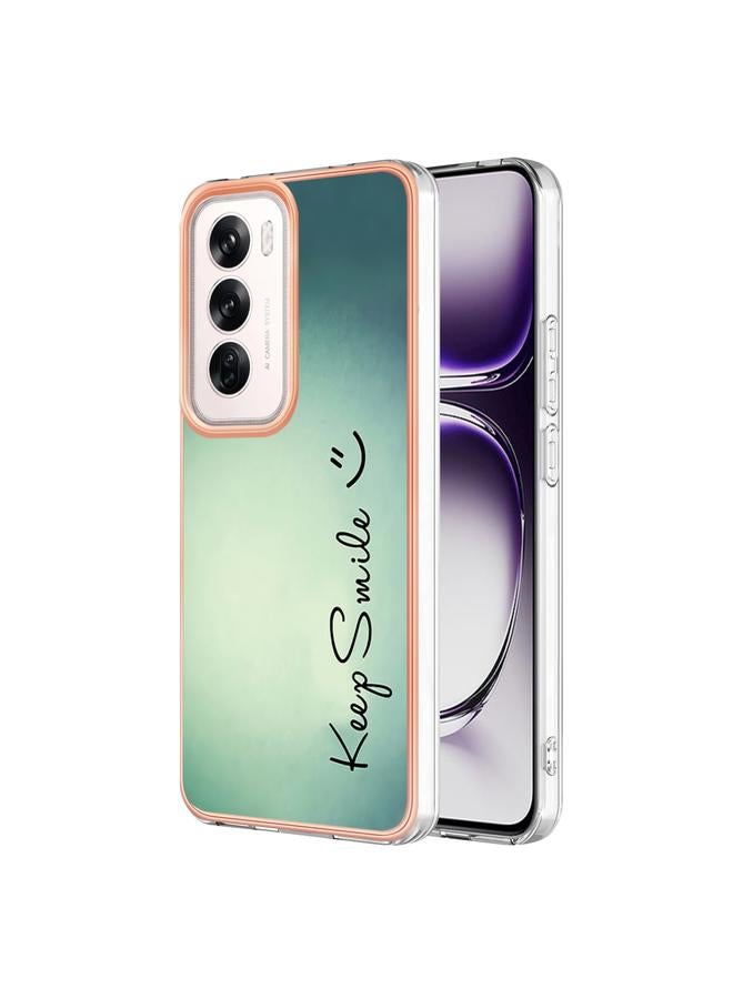اس-توب جراب لهاتف OPPO Reno12 Global، جراب هاتف IMD مزدوج الجوانب مطلي بالرخام الكهربائي - Image 1