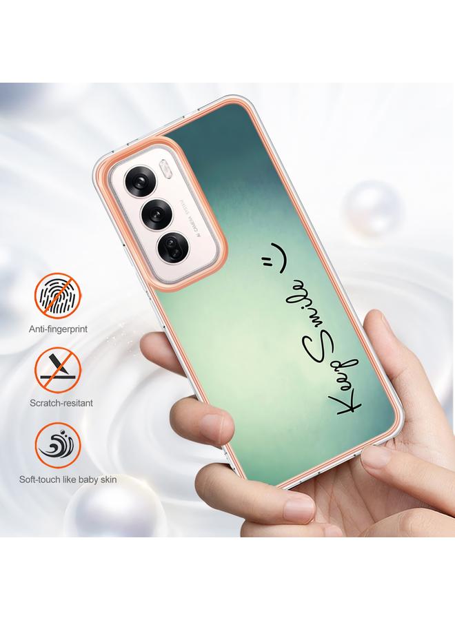 اس-توب جراب لهاتف OPPO Reno12 Global، جراب هاتف IMD مزدوج الجوانب مطلي بالرخام الكهربائي - Image 2