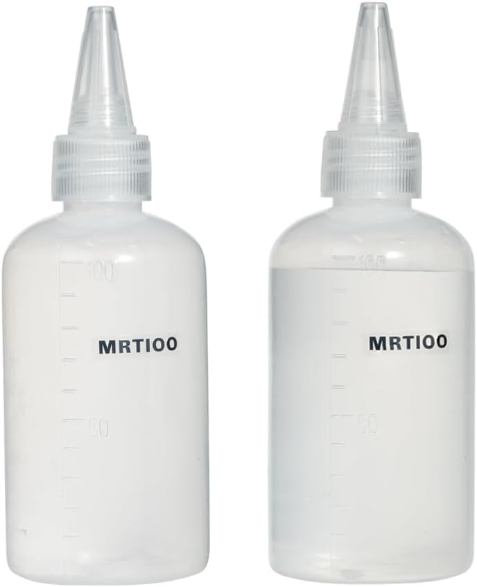 MRTIOO 3.4 oz Crested Gecko Food and Water Feeding Bottle, Reptile Feeder Bottle, for Lizard and Other Small Pet Ledge Accessories Supplies - 2 pcs - Image 1