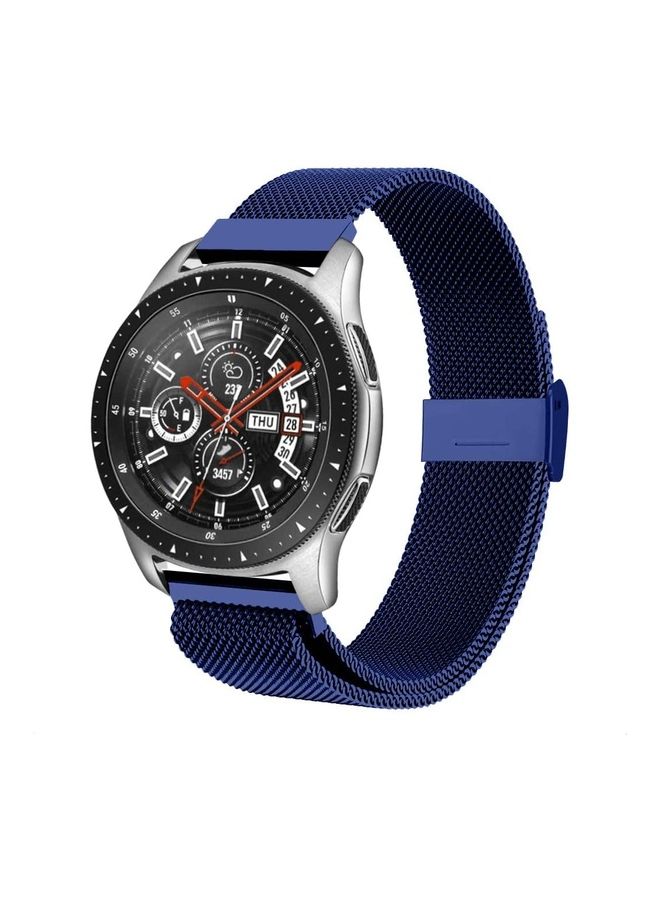 HuHa Replacement Watchband For Samsung Gear S3 Frontier / S3 Classic 22mm Blue - Image 2