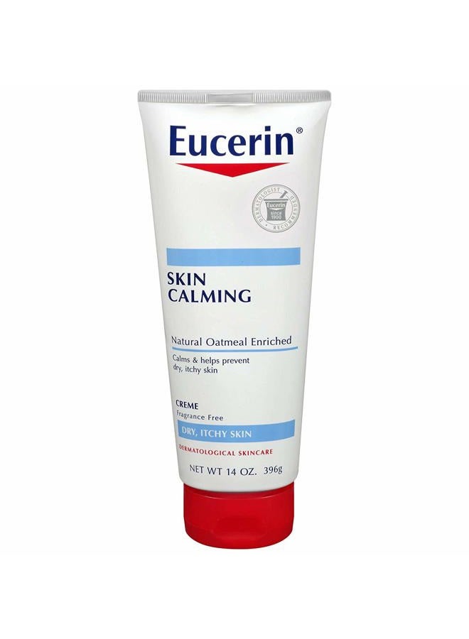 Eucerin Skin Calming Natural Oatmeal Enriched Creme 14 oz (Pack of 2)