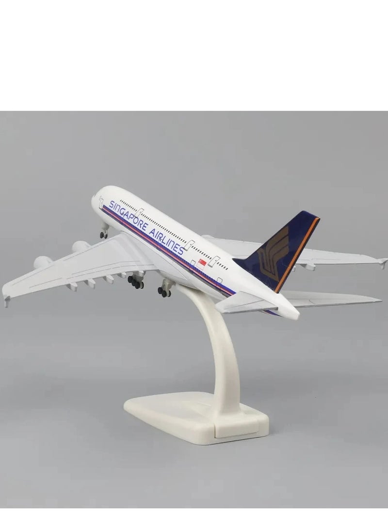 Singapore Airlines Alloy Metal Airplane Model Simulation Toys  A380 47cm - Image 5