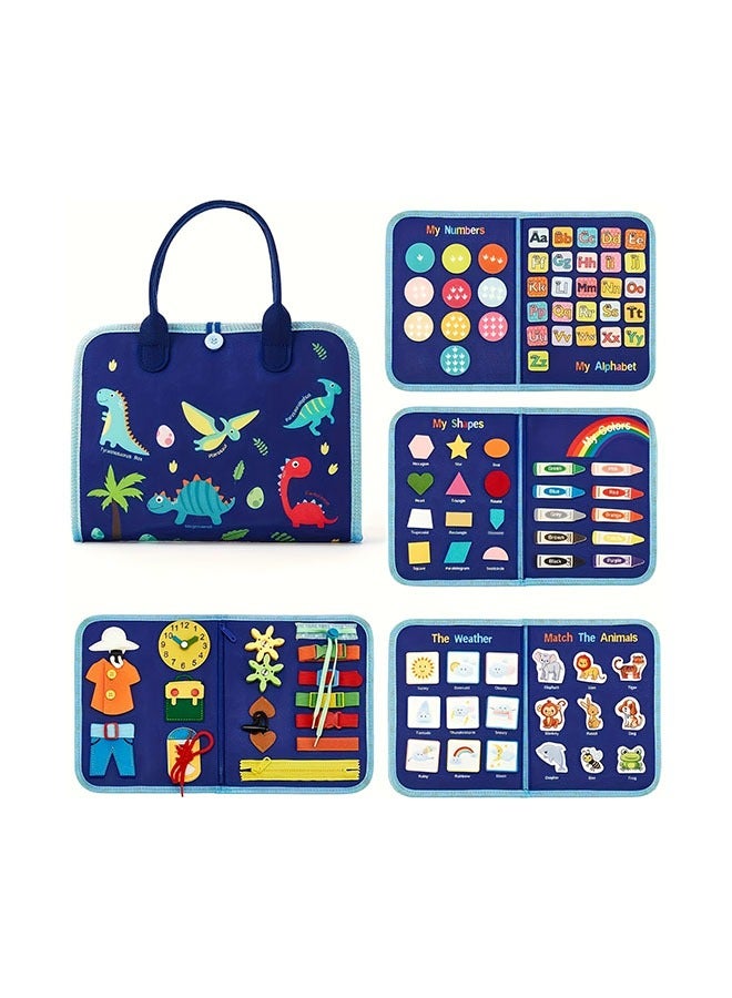 الكتب المزدحمة -97 لعبة من 7 هدايا لعيد ميلاد فتاة واحدة -أنشطة لتعلم مهارات الحياة قبل المدرسة، بما في ذلك الكلمات، والأرقام، والأشكال، واللون، والحيوانات، والطقس، واللعب السياحية - Image 2