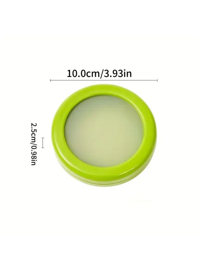 Green 1pc Fruit and Vegetable Storage Container With Lid Silicone Pp Material Keeps Lemons Garlic Tomatoes Peppers Potatoes Fresh Durable Plastic Food Safe Design Organizer For Refrigerator Kitchen Reusable - Image 4