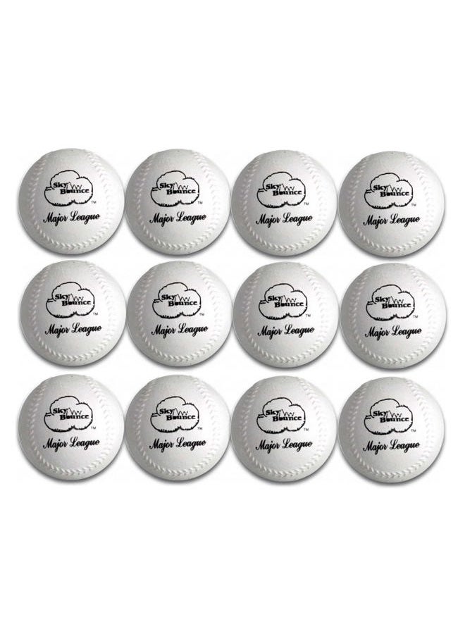 Sky Bounce 2922 White Sponge Baseball - 12 Count - Image 1