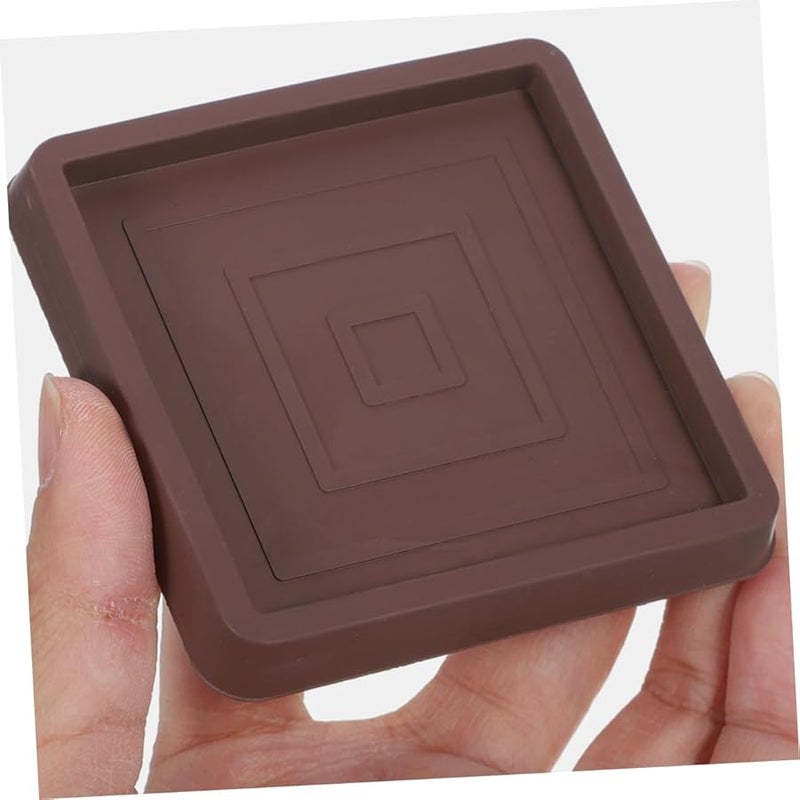 DOITOOL 8 Pack Non Slip Furniture Pads Rubber Coasters for Sofa Couch Feet - Image 5