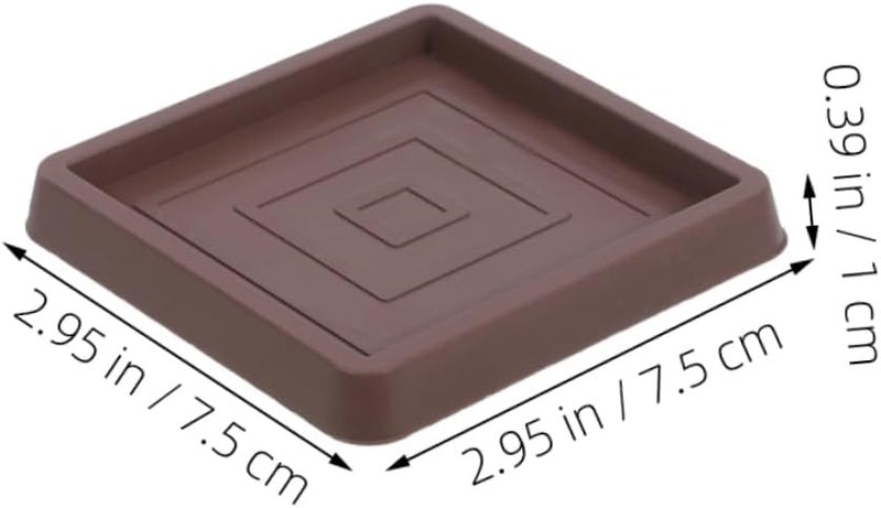 DOITOOL 8 Pack Non Slip Furniture Pads Rubber Coasters for Sofa Couch Feet - Image 2