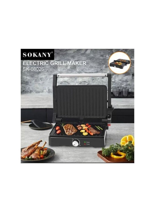 سوكاني شواية وصانعة سندوتشات سوكاني مع تحكم في درجة الحرارة - ١٥٠٠ وات (SK-08026) - Image 4