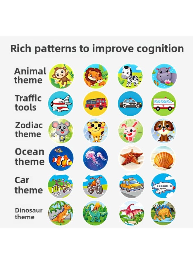 Generic - Projector Flashlight Children's Children's Children's Day Gift Educational Early Education Star Light Toy Girl Boy Baby Story Machine-Color:Little White Rabbit [12 Sets Of Themes, 96 Patterns, Free Batteries + Screwdriver + Exquisite Gift Box] - Image 1