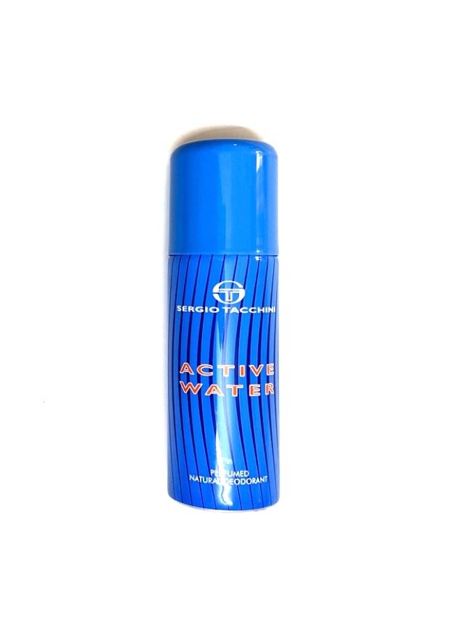 Sergio Tacchini Active Water Sergio Tacchini Body Spray Deodorant 4 x 150ml Pack Original collection - Image 3