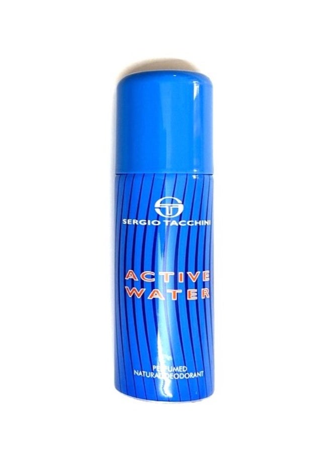 Sergio Tacchini Active Water Sergio Tacchini Body Spray Deodorant 4 x 150ml Pack Original collection - Image 2