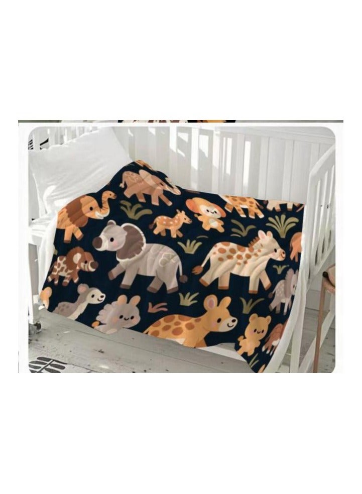 general Children's or student cartoon flannel thin blanket (warm and comfortable, suitable for sleep, games) 100cm*150cm - 775 - Image 3