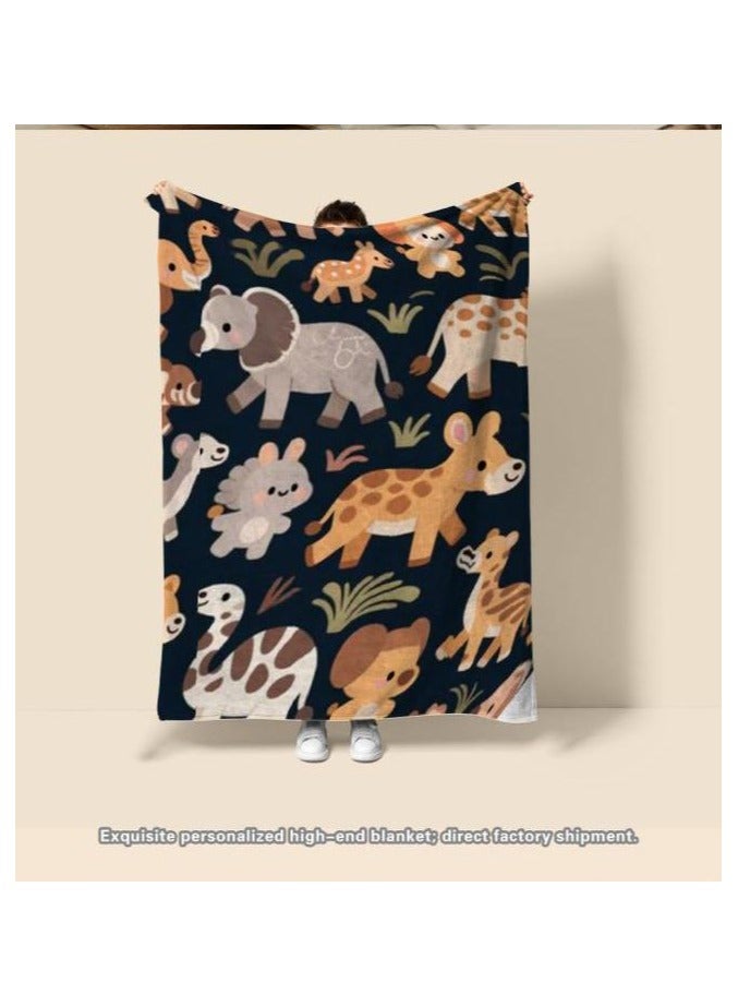 general Children's or student cartoon flannel thin blanket (warm and comfortable, suitable for sleep, games) 100cm*150cm - 775 - Image 4