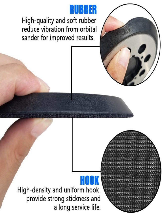Tockrop 5" Hook-&-Loop Replacement Sander Pad for DeWalt DWE6423/6423K, DWE6421/6421K, DCW210B Random Orbital Sander - 5 Inch Aluminum Alloy Sanding Pad for Part Number DWE64233 & N329079 … - Image 2