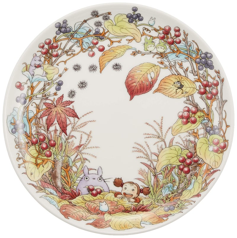 Noritake T50116A46606 My Neighbor Totoro Plate 91 inches 23 cm Chicken Thorns Microwave Safe 1 Piece