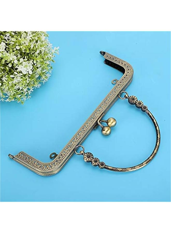 مشبك قبلة لإطار المحفظة، قفل مشبك قبلة بإطار معدني، 20.5 سم لإطار المحفظة DIY، صناعة المحفظة DIY، صناعة الحقائب - Image 4