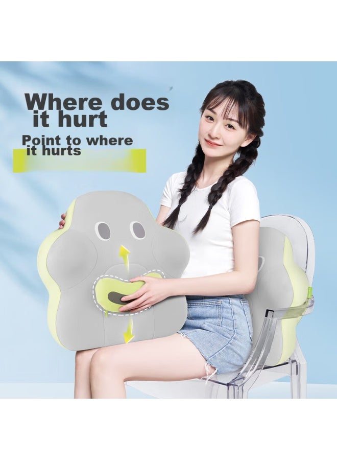 Back2 Lumbar Support Cushion, Office Back Support, Waist Protection Cushion, Seat Backrest Pad, Bed Headboard, Car Memory Foam Pillow, Lumbar Pillow - Image 4