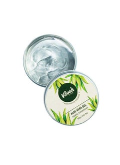 vilvah STORE Aloe Vera Gel ; With Pure Natural Aloe Vera ; For Face Styling Gel For Hair Skin Moisturizer ; Hydrates And Soothes ; With Vitamin E And No Paraben ; 100G (Pack Of 1)  - Image 2