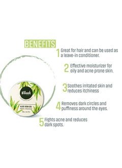 vilvah STORE Aloe Vera Gel ; With Pure Natural Aloe Vera ; For Face Styling Gel For Hair Skin Moisturizer ; Hydrates And Soothes ; With Vitamin E And No Paraben ; 100G (Pack Of 1)  - Image 4